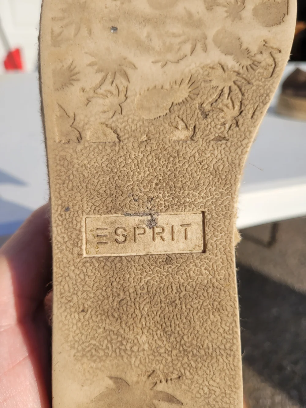 Esprit Perforated Slip-On Espadrille Flats